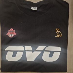OVO Black Tee with Iconic Owl Tag